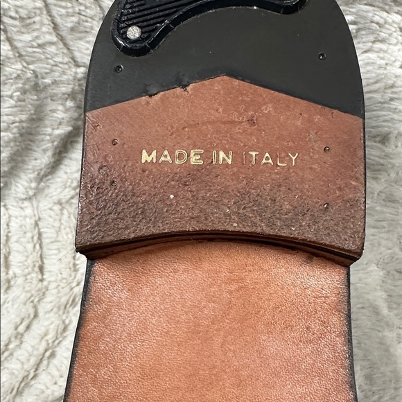 Bally Moresco Brown Leather Tassel Fringe Loafer Shoes Size 10 D, Made in Italy main image 8